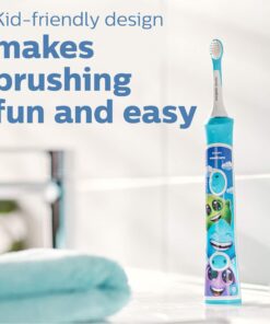 Philips Sonicare for Kids 3+ Genuine Replacement Toothbrush Heads, 2 Brush Heads, Turquoise and White, Compact, HX6032/94 Kids 3+ 27 71oXNxxRuUL