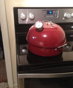 Nordic Ware Indoor/Outdoor Kettle Smoker, 7 by 13 inches, Red 62 71oXOaY0kqL