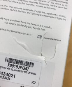 Anker iPhone Charger Cable, Powerline II Lightning Cable (10ft), Durable Cable, MFi Certified for iPhone X / 8/8 Plus /7/7 Plus / 6/6 Plus / 5s (White), iPad 8, and More 10ft White 41 71oXQaMixcL