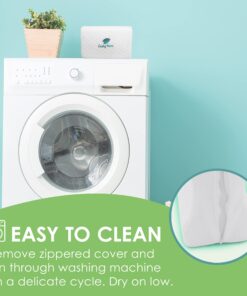 Cushy Form Knee Pillow for Side Sleepers - Standard Orthopedic Wedge Leg Pillow for Sleeping and Hip & Lower Back Pain - Contour Memory Foam Cushion for Pregnancy, Washable Cover & Travel Bag, White 34 71oYhH2srtS