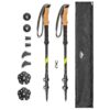 Cascade Mountain Tech Trekking Poles - Carbon Fiber Walking or Hiking Sticks with Quick Adjustable Locks Green