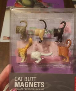 Kikkerland Magnetic Funny Cat Butt Refrigerator Decorative Magnets, Set of 6, Novelty Gift, Cat Lovers 39 71oZZin0tgL