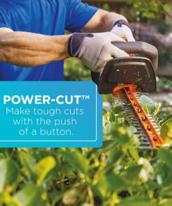BLACK+DECKER 20V MAX Cordless Hedge Trimmer with Power Command Powercut, 22-Inch (LHT321FF) 20V Hedge Trimmer Kit 20 71oavlG7LeS