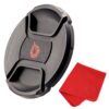 82mm Snap-On Center-Pinch Lens Cap, Extra Strong Springs, Camera Lens Cover, Made from 100% Recycled Plastic - Compatible with Nikon, Canon, Sony & Other DSLR Cameras 82mm 85 71ob4z2uDgL