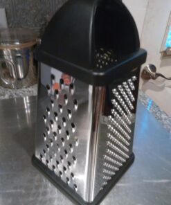 Oliver & Kline Boxed Grater, Stainless Steel Box Surface Glide Technology & Vegetable Slicer Grater with Container for Storage Space A+ Kitchen Gift-4 Sided for Vegetables, Fruit 42 71obcETgaAL