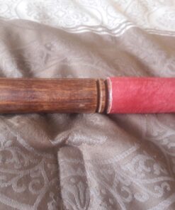 Tibetan Easy Play Hard Wood Singing Bowl Leather-Wrapped Striker, Mallet Red 13 71obs0TTOEL
