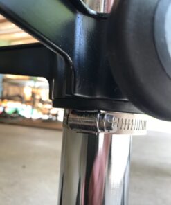 BenchPro Deluxe Polyurethane Chair With 18” Adjustable Footring and Heavy Nylon Base , 21"-31" Height Adjustment, 450 lbs Capacity Measures 18.5" width by 22"-32" height by 18" depth Black 25 71oc2vFiByL