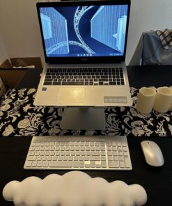 Wireless Keyboard and Mouse,J JOYACCESS USB Slim Wireless Keyboard Mouse with Numeric Keypad Compatible with iMac Mac PC Laptop Tablet Computer Windows -Silver White 41 71ocArjyRsL