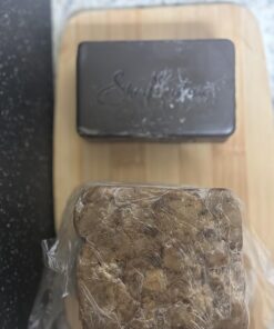 Organic African Black Soap - For Acne & Dark Spots | Natural Vegan and Cruelty Free – Satisfaction Guarantee 1lb bar | 90 day Supply 1 Pound (Pack of 1) 45 71ocD73lVoL