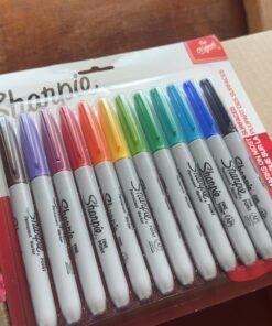 SHARPIE Permanent Markers, Fine Point, Assorted Colors, 12 Count 12 Count (Pack of 1) 35 71ocEAQvNpL
