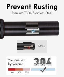 KES Bathroom Faucet Vessel Vanity Sink Pop Up Drain Stopper with Overflow Oil Rubbed Bronze, All Metal Rustproof Brass and 304 Stainless Steel, S2008A-ORB With Overflow, 1 Pack 34 71ock0J86yL