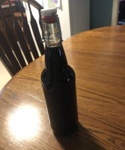 Otis Classic Swing Top Glass Bottles - Set of 6, 16oz w/Marker & Labels - Clear Bottle with Caps for Juice, Water, Kombucha, Wine, Beer Brewing, Kefir Milk or Eggnog 39 71oe4kDLnVL