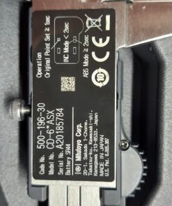 Mitutoyo 500-196-30 Advanced Onsite Sensor (AOS) Absolute Scale Digital Caliper, 0 to 6"/0 to 150mm Measuring Range, 0.0005"/0.01mm Resolution, LCD Standard AOS 53 71oebiilYoL