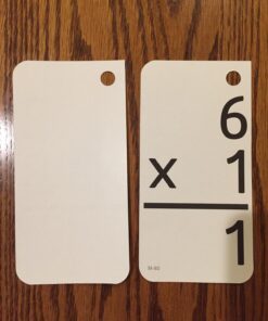 Star Right Math Flash Cards - Multiplication Flash Cards - 169 Hole Punched Math Game Flash Cards - 2 Binder Rings - for Ages 8 and Up - Multiplication Flash Cards 3rd Grade, 4th, 5th, and 6th Grades 169 Multiplication Flash Cards 39 71of1cncAL
