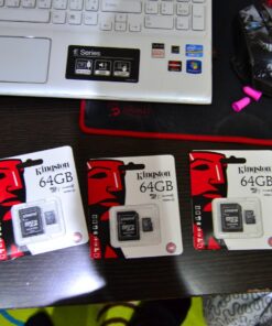 Kingston Digital 64GB microSDXC Class 10 UHS-I 45MB/s Read Card with SD Adapter (SDC10G2/64GB) Single Pack 64 GB 6 71ofVc2TV1L