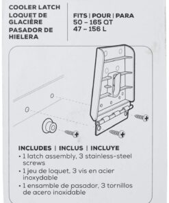 Igloo Hybrid Stainless and Plastic Latch (3.38 L x 0.57 W x 0.57 D Inches) - Black/Silver Black, Stainless Steel 43 71ogarASb L