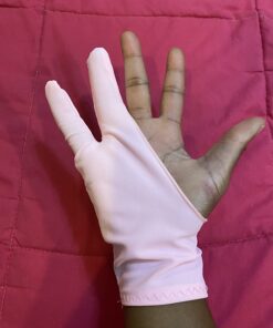 SENHAI Digital Artist Gloves for Graphic Tablet Pen Display, 3 Pack Free Size 2 Finger Gloves for Drawing Painting - Sapphire Blue, Pink, Black 3 colors - Sapphire Blue, Pink, Black 40 71ogx1YE02L