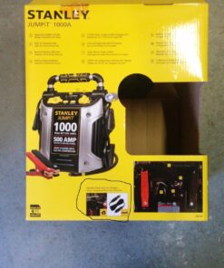 STANLEY J5C09 Portable Power Station Jump Starter 1000 Peak Amp Battery Booster, 120 PSI Air Compressor, USB Port, Battery Clamps 1,000 Peak Amps 59 71oh4PcyglL