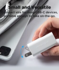 Innergie 60C-60 Watt PD 3.0 USB-C Wall Charger,Fast Charge 60W PD 3.0 Portable Laptop Power Adapter(Foldable Ver),Compatible with Switch/iPhone 15/MacBook Pro/Air/iPad/Windows PC(Delta Electronics) 60 Watts Foldable 31 71ohjVBgC8L