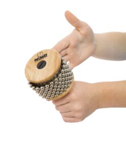 Nino Percussion NINO702 Kids Wooden Cabasa with Stainless Steel Beaded Chain and Cylinder for Classroom Band/Music 10 71oiHdqtZvL