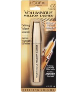 L’Oreal Paris Makeup Voluminous Million Lashes Mascara, Volumizing Collagen Infused Eye Makeup, Amplifying Mascara Brush, Washable, Blackest Black, 0.3 Fl Oz., 1 Count 0.30 Fl Oz (Pack of 1) Washable Blackest Black 27 71oiIxc576L