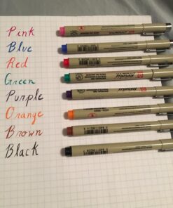 SAKURA Pigma Micron Brush Pens - Archival Black and Colored Ink Pens - Pens for Writing, Drawing, or Journaling - Black and Assorted Colored Ink - Brush Nibs - 8 Pack 8 Color Set Colors May Vary 39 71oinjO64aL