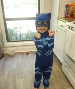 Disguise Catboy Costume for Kids, Official PJ Masks Costume Jumpsuit Medium (3T-4T) 23 71oislB9k0L