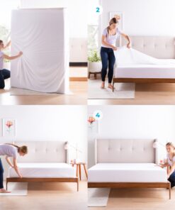 Alternative view of Linenspa Zippered Mattress Encasement - Waterproof & Bed Bug Proof - Premium Noiseless & Absorbent Cover – Queen, White