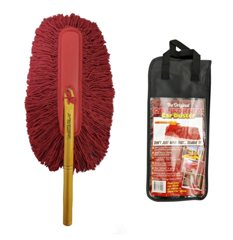 Catalog 4 California Car Duster 62442 Standard Car Duster with Wooden Handle,Red