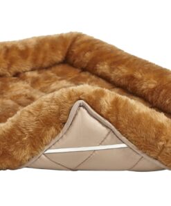 MidWest Homes for Pets Bolster Cinnamon Pet Bed for Dogs & Cats w/ Comfortable Bolster | Ideal for Extra Large Dog Breeds & Fits a 48-Inch Crate | Easy Maintenance Machine Wash & Dry | 48L-Inch 26 71ol0vGsTTL
