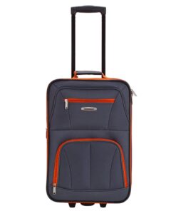 Alternative view of Rockland Journey Softside Upright Luggage Set, Expandable, Charcoal, 4-Piece (14/19/24/28)