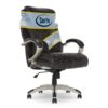 Serta Big and Tall Executive Office Chair with AIR Technology and Ergonomically Layered Body Pillows, Supports up to 350 Pounds, Bonded Leather, Roasted Chestnut