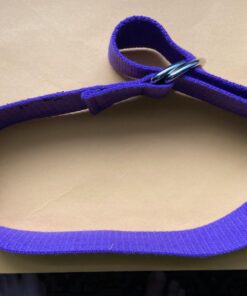 Clever Yoga Strap for Stretching – Yoga Straps in Standard 8 Foot or Extra Long 10 Foot Length 1.5 Inch Wide - Yoga Stretching Strap Thick Durable Cotton with Adjustable D-Ring Purple 96.0 Inches 19 71ooUs1BhxL