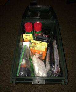 MTM AC11 Ammo Can for Bulk Ammo, Lockable, Water-Resistant, Heavy-Duty Dual Latches, Double Padlock Tabs, USA Made, Forest Green 34 71opYBR1D7L