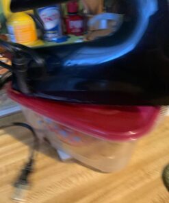 Hamilton Beach Electric Hand Mixer with Snap-On Case, Twisted Wire Beaters, Milkshake Rod, Dough Hook, Whisk, 6-Speed, Black 44 71opl24dojL