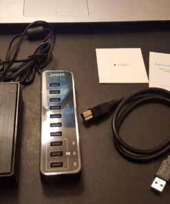 Anker 10 Port 60W Data Hub with 7 USB 3.0 Ports and 3 PowerIQ Charging Ports for MacBook, Mac Pro/Mini, iMac, XPS, Surface Pro, iPhone 7, 6s Plus, iPad Air 2, Galaxy Series, Mobile HDD, and More 39 71oqmf3yvcL