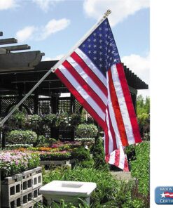 Alternative view of Annin Flagmakers American Flag All-Weather Nylon SolarGuard Nyl-Glo, 4 x 6 Feet (Model 2220) 4x6 ft