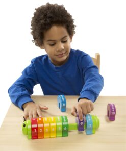 Melissa & Doug Counting Caterpillar - Classic Wooden Toy With 10 Colorful Numbered Segments 17 71orPhVyjNL