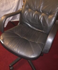 Giantex Executive Chair Mid Back Office W/Arms and Swivel Wheels, Ergonomic PU Leather for Home Office Use Computer Desk Task Chair 23 71orR9V QL