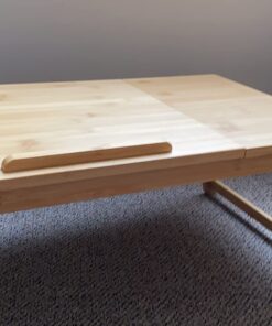 BIRDROCK HOME Bamboo Laptop Bed Tray with Multi-Position Adjustable Tilt Surface | Storage Drawer | Fits Laptops Up to 15" | Tablets Up to 9.6" | Natural | Work from Home | Computer Lap Tray 50 71osz1keEHL