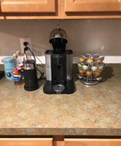 Nifty Vertuoline Coffee Pod Carousel – Nickel Chrome Finish, 28 Pod Capsule Holder, Spins 360-Degrees, Lazy Susan Platform, Home or Office Kitchen Counter Organizer 35 71otJlP6COL