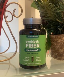 Vitamin Bounty Prebiotic Fiber Digestive Support - Gut Health Supplements for Women and Men, Dietary Fiber, Supports Digestive Health, Probiotics for Women & Men for Gas Relief - 60 Capsules 29 71otKTDsIhL