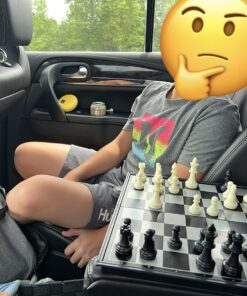 Yellow Mountain Imports Medium 2-in-1 Travel Magnetic Chess & Checkers Board Game Set - 12.5 Inches - Portable, Folding & Travel Perfect 43 71otfDwiD4L