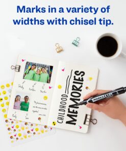 Avery Marks-A-Lot Large Desk-Style Chisel Tip, Value Pack 36 Black Permanent Markers are perfect for signs and posters (98206) 36 markers Regular Chisel Tip 15 71ouS7S4vvL