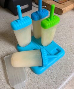 Popsicles Molds, Ozera Set of 6 Reusable Ice Pop Molds Easy Release Popsicle Maker Molds Cream Popcical Molds for Homemade Popsicles With Funnel & Cleaning Brush Assorted Colors 43 71ovOwZNS2L