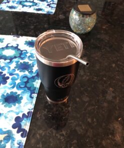 4 Bend Stainless Steel Straws Extra LONG fits 30 oz & 20 oz Yeti Tumbler Rambler Cups - CocoStraw Brand Drinking Straw (4 Bend Straws) Fine 23 71owAeIYbL 1