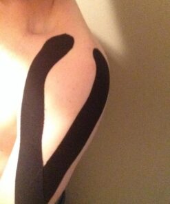 TAPE KINETICS Premium Kinesiology Tape | 2" x 16.4 ft | Waterproof & Latex-Free (Black, Pink, Blue or Beige) Black Tie 19 71owJllkobL