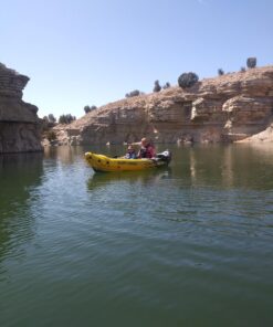 INTEX Excursion Pro Inflatable Kayak Series: Includes Deluxe 86in Aluminum Oars and High-Output Pump – SuperTough PVC – Adjustable Bucket Seat – Fishing Rod Holders – Grab Handles 2-person Kayak Set 62 71ox766eJbL