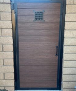 A29 Hardware 8 1/2 x 8 1/2 Inch Cast Iron Speakeasy Door Grill/Grille with Viewing Door, Black Powder Coat Finish, Large Size Large_Black 30 71oxKQH9NIL