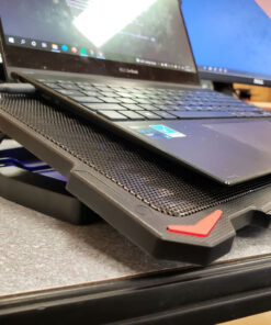 AICHESON Laptop Cooling Pad 5 Fans Up to 17.3 Inch Heavy Notebook Cooler, Blue LED Lights, 2 USB Ports, S035, Blue-5fans 28 71oxf3eBK5L